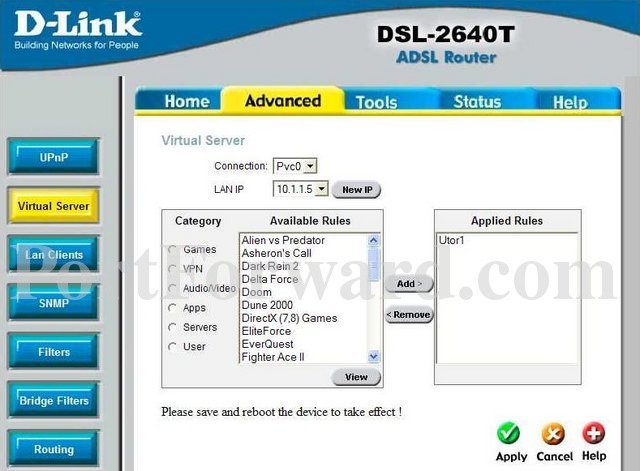 Modem Wireless  D Link G ADSL 2+ Router DSL-2640T